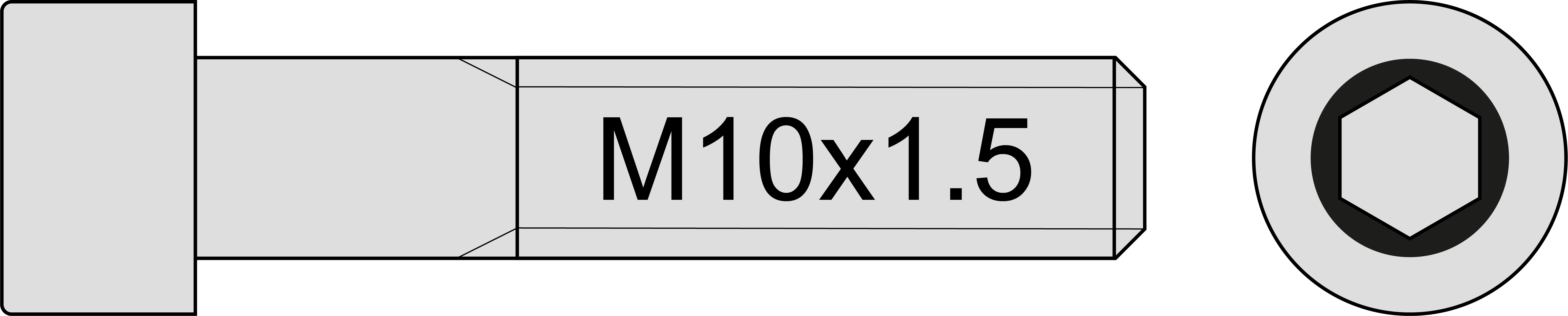 DIN 912 M10 x 1.5 Titanschrauben